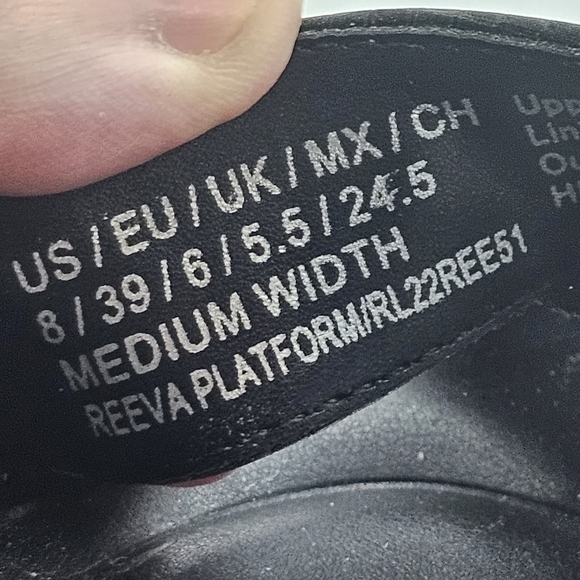 Kenneth Cole Reaction Reeva Platform Heels Black Women's Size 8 NWOT - Picture 7 of 9